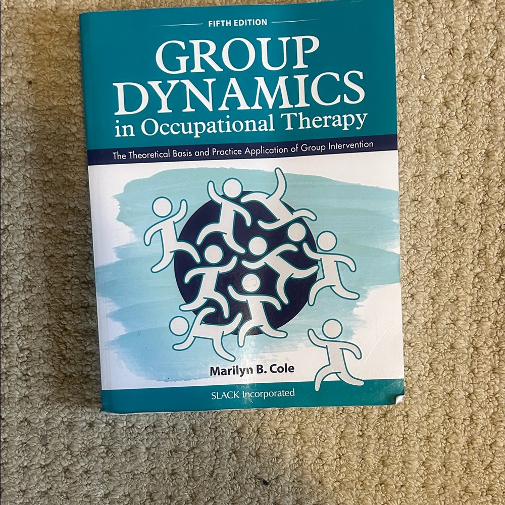 therapy Teal and White Group Dynamics in Occupational Therapy Notebook